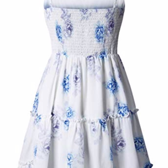 Floral Spaghetti Strap Flowy Summer Dress - Picture 4 of 5